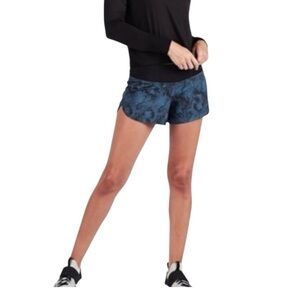 Vuori Women's Navy Patterned Athletic Shorts